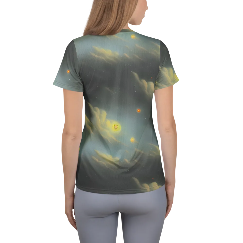 Dreamy Ascent on Women's Athletic T-Shirt — Back