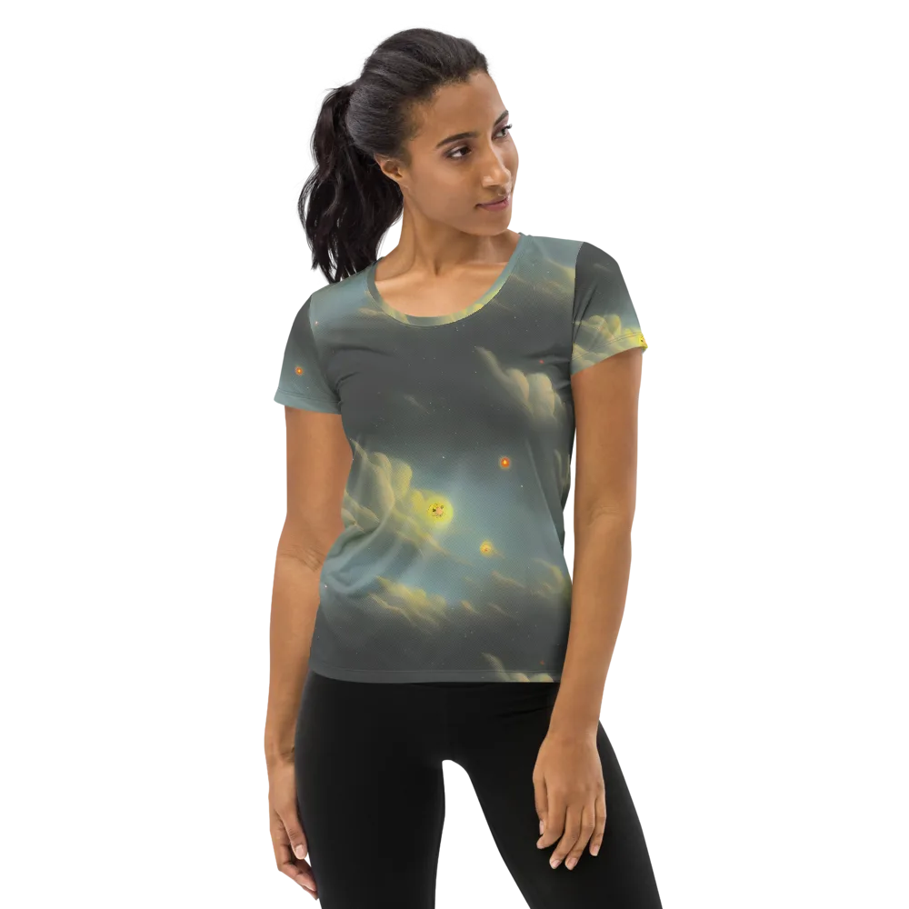 Dreamy Ascent on Women's Athletic T-Shirt — Front