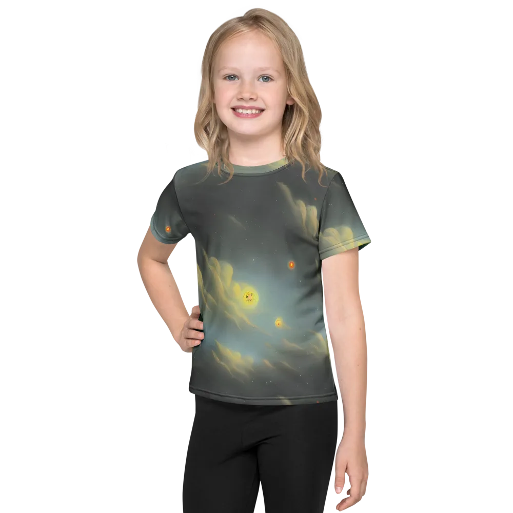 Dreamy Ascent on Kids Crew Neck T-Shirt — Front