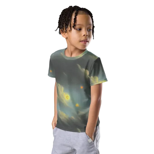 Dreamy Ascent on a Kids Crew Neck T-Shirt