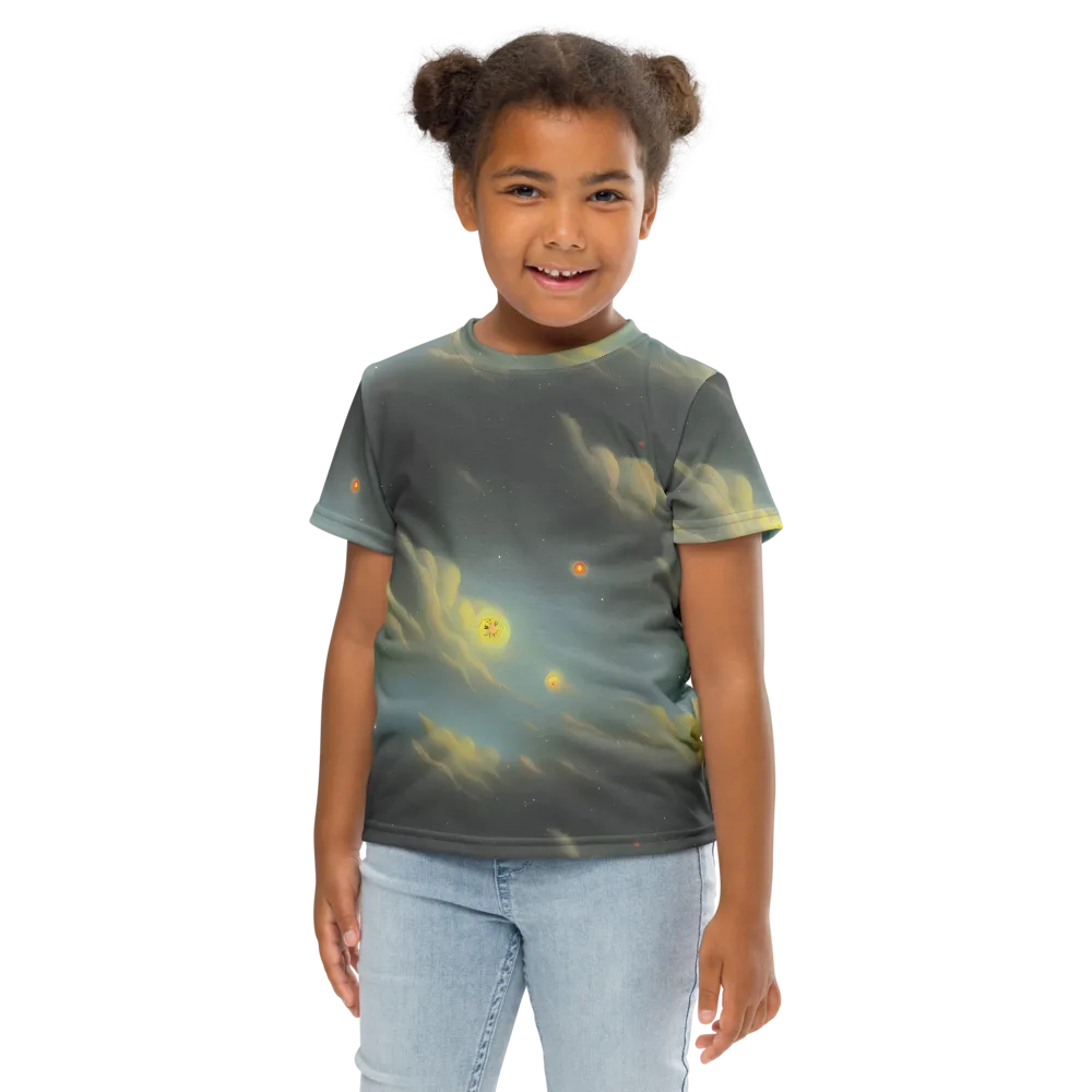 Dreamy Ascent on Kids Crew Neck T-Shirt — Front