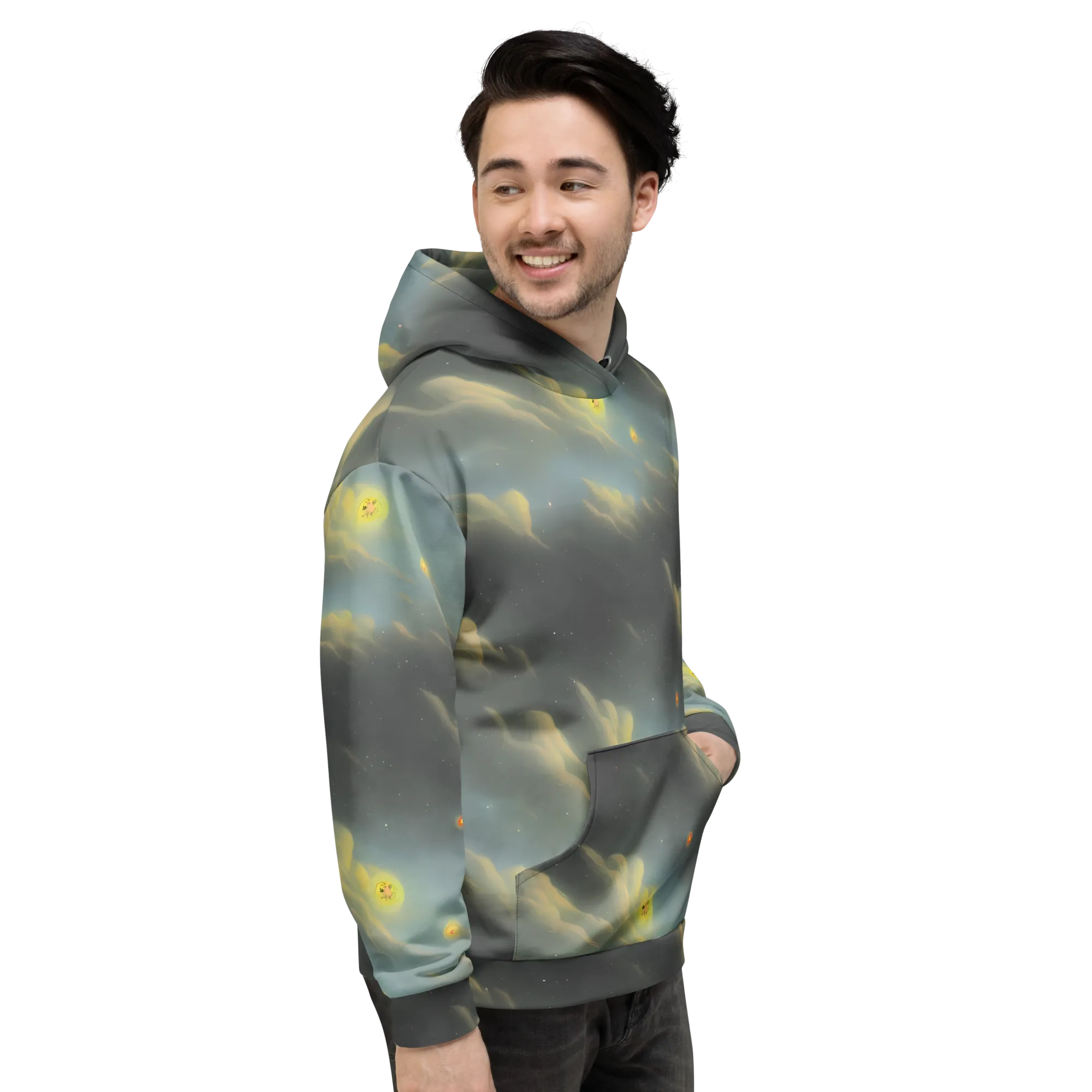 Dreamy Ascent on Hoodie — Right