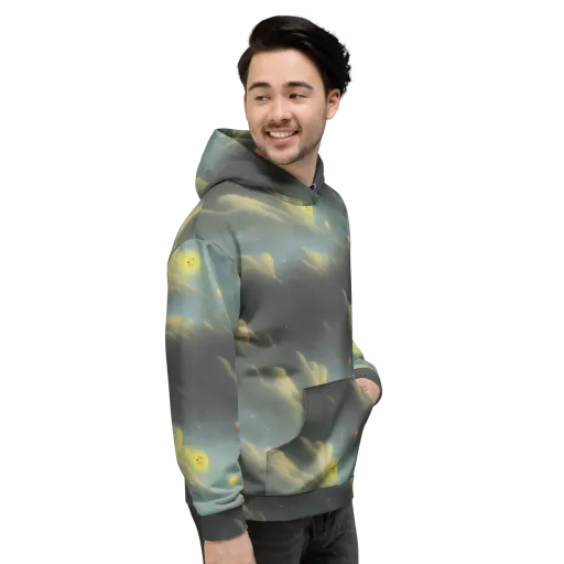 Dreamy Ascent on a Hoodie