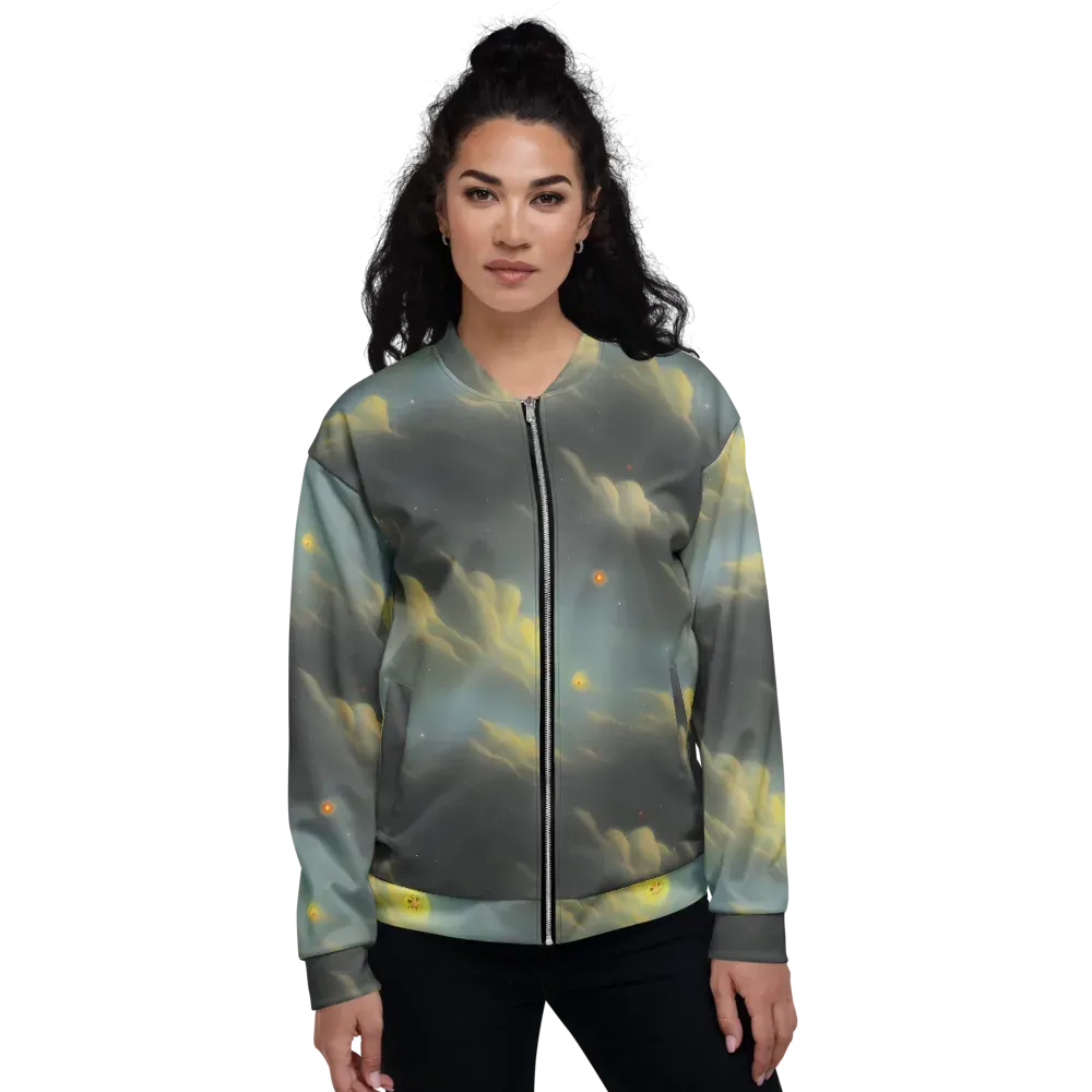 Dreamy Ascent on Bomber Jacket — Front