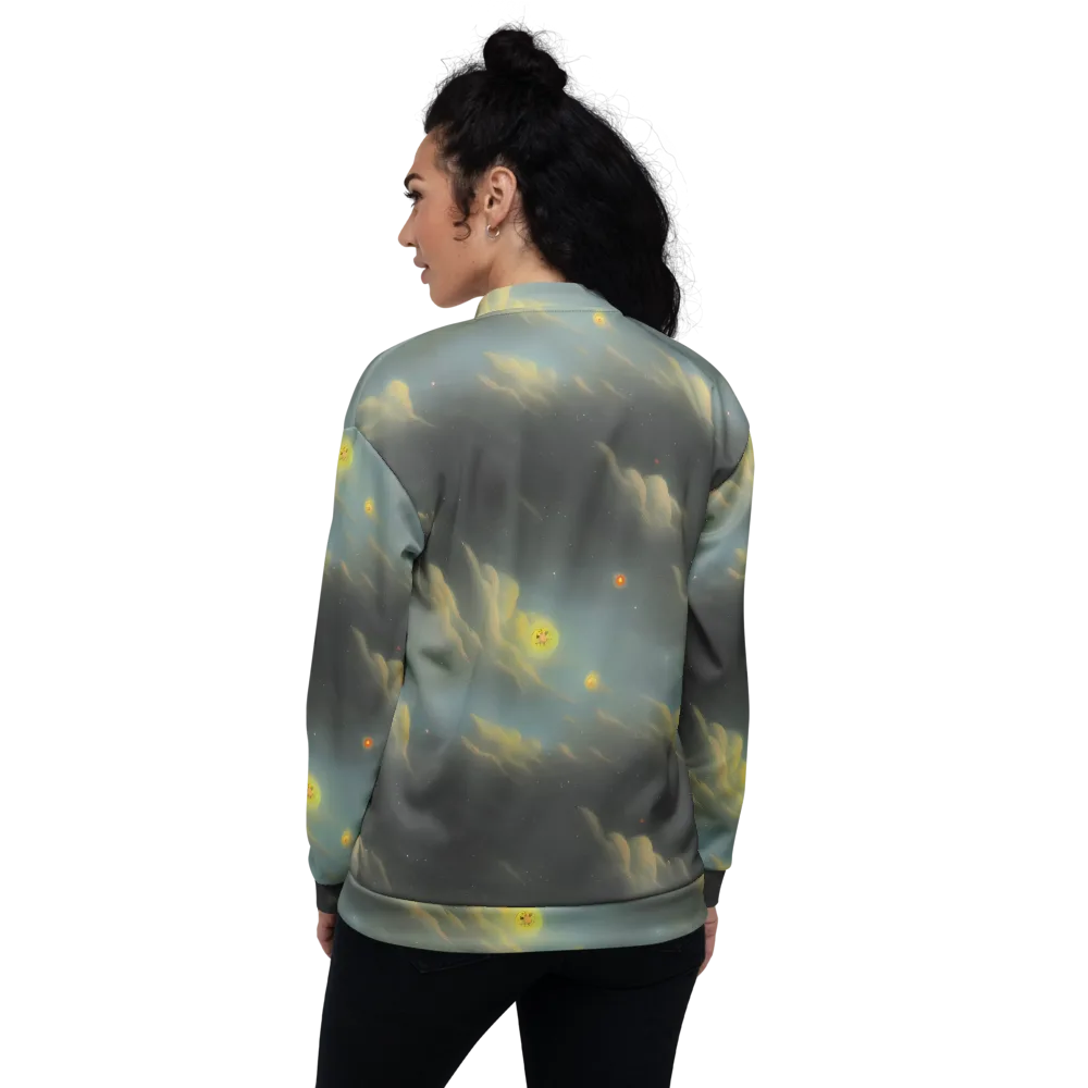 Dreamy Ascent on Bomber Jacket — Back