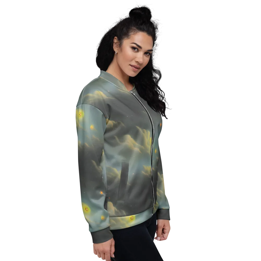 Dreamy Ascent on Bomber Jacket — Right