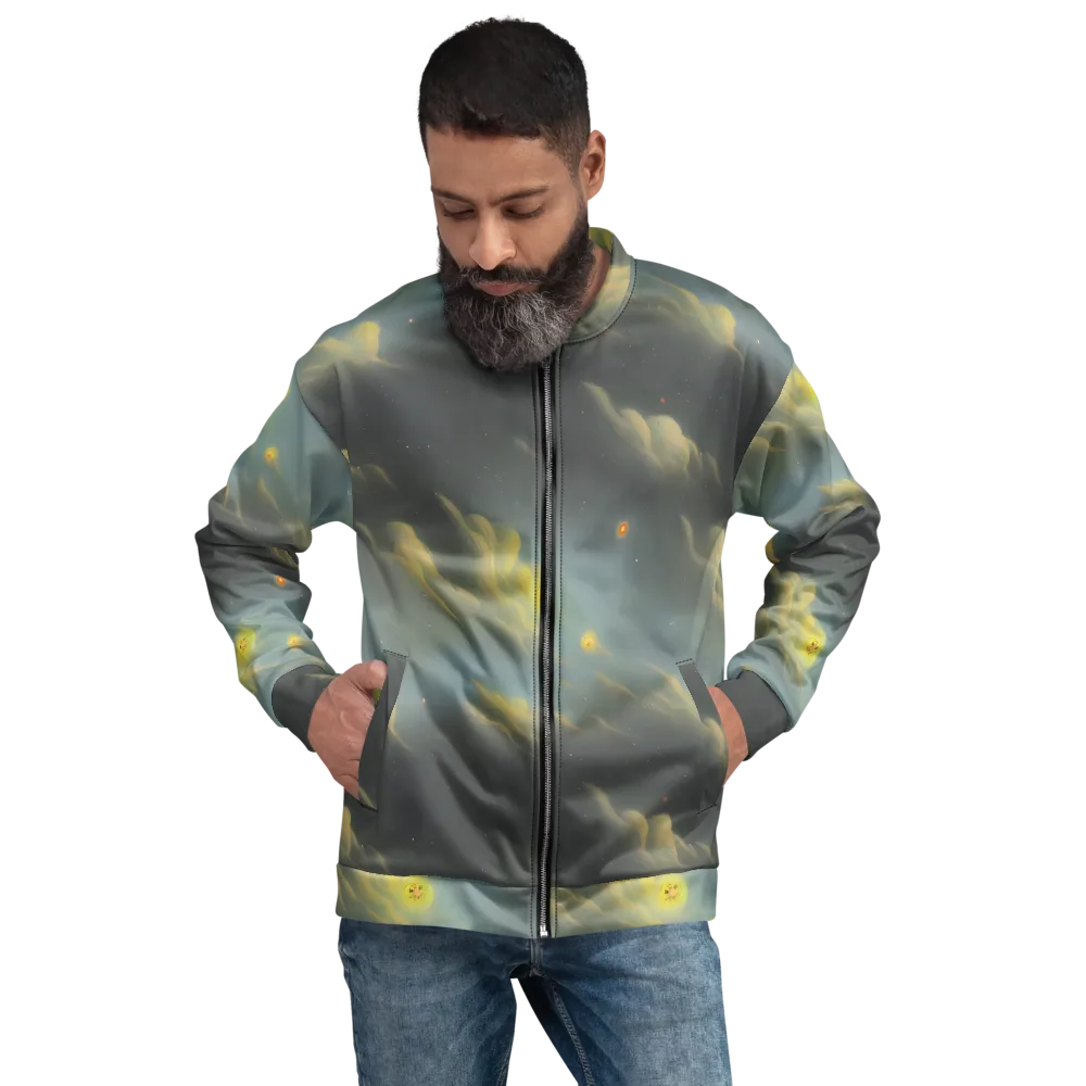 Dreamy Ascent on Bomber Jacket — Front