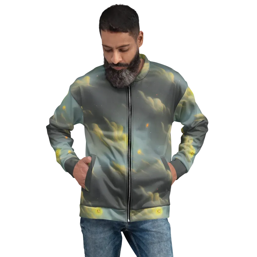 Dreamy Ascent on Bomber Jacket — Front