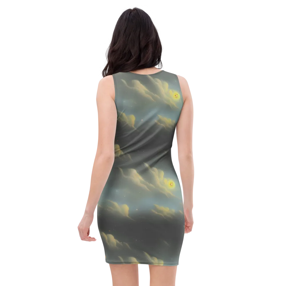 Dreamy Ascent on Bodycon Dress — Back