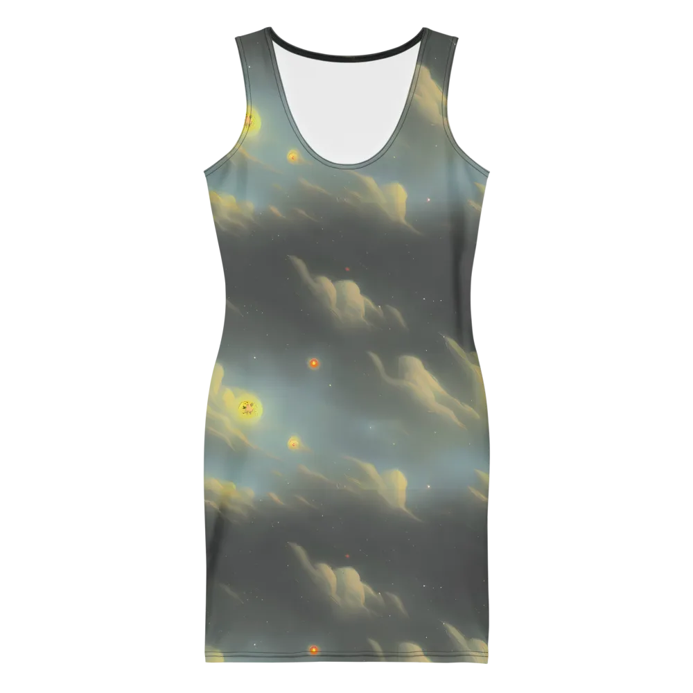 Dreamy Ascent on Bodycon Dress — Front