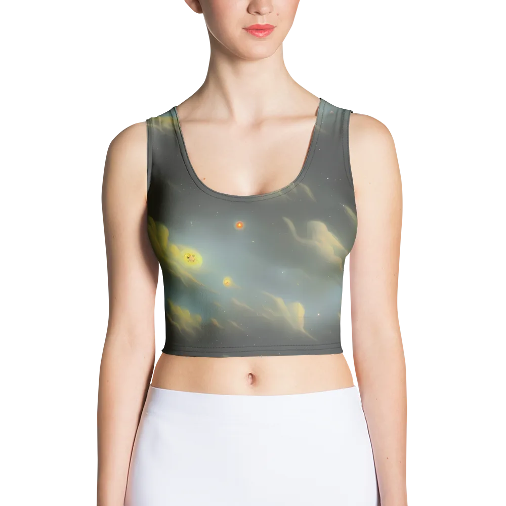 Dreamy Ascent on Crop Top — Front