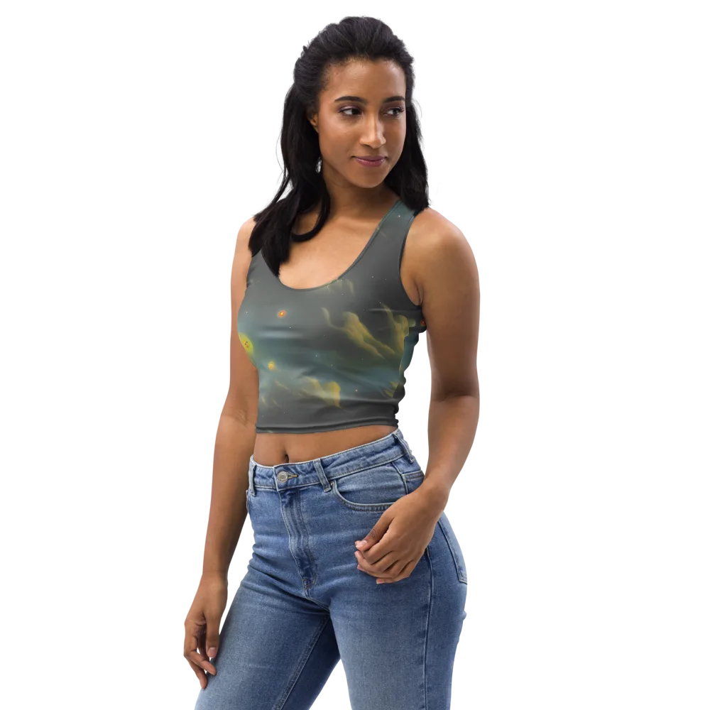 Dreamy Ascent on Crop Top — Left Front