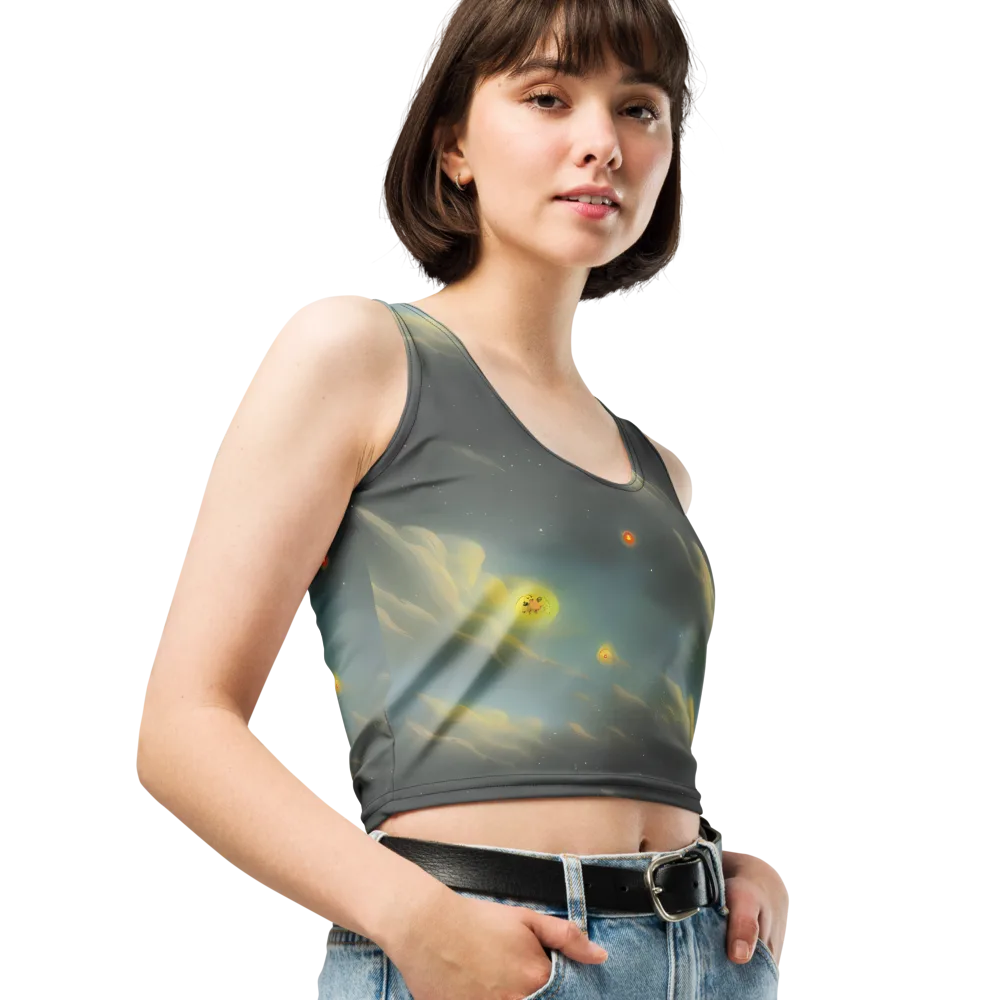Dreamy Ascent on Crop Top — Right Front