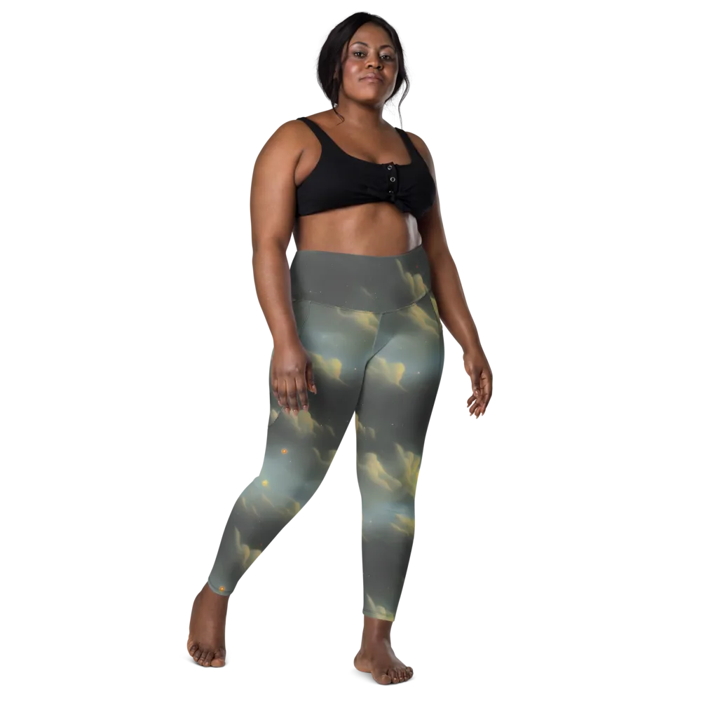 Dreamy Ascent on Leggings with Pockets — Front