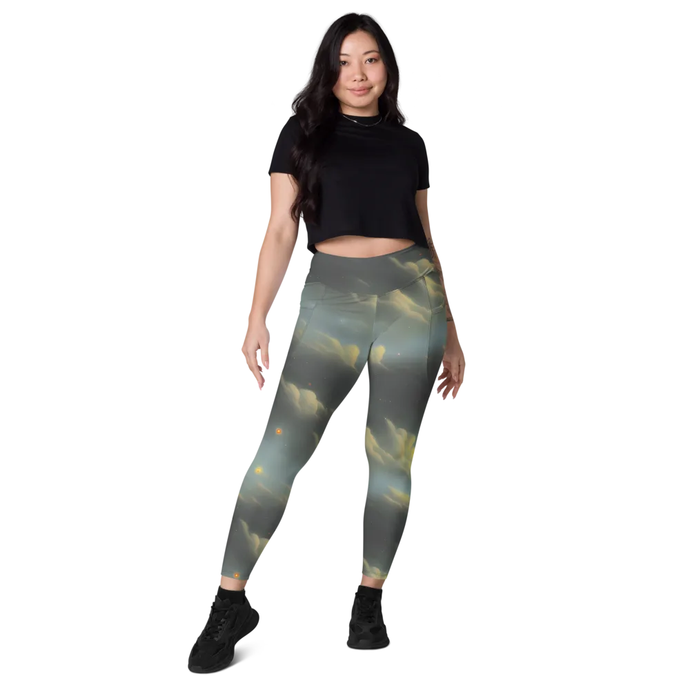 Dreamy Ascent on Leggings with Pockets — Front