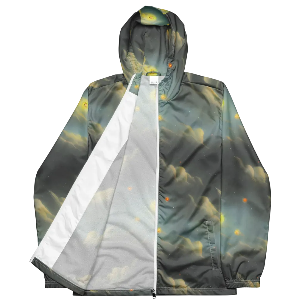 Dreamy Ascent on Men's Windbreaker — Front