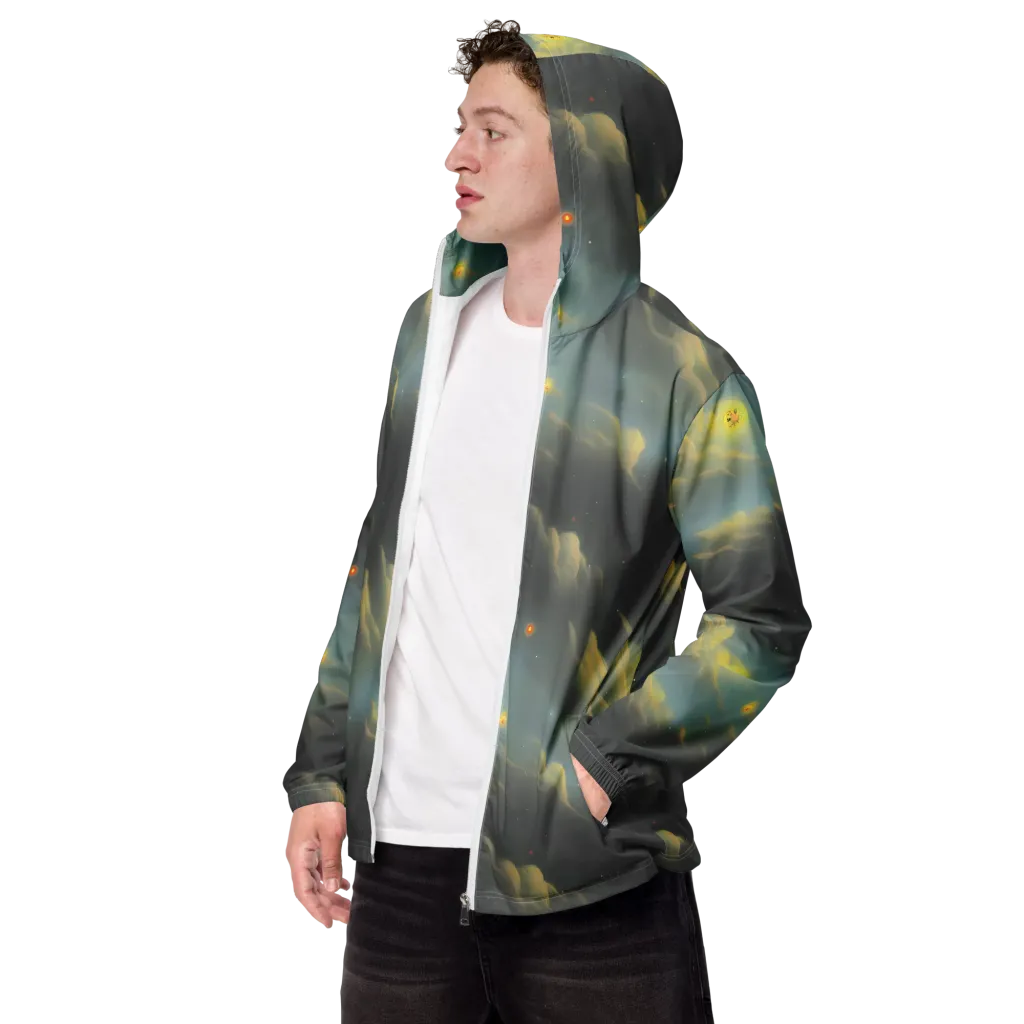 Dreamy Ascent on Men's Windbreaker — Left Front