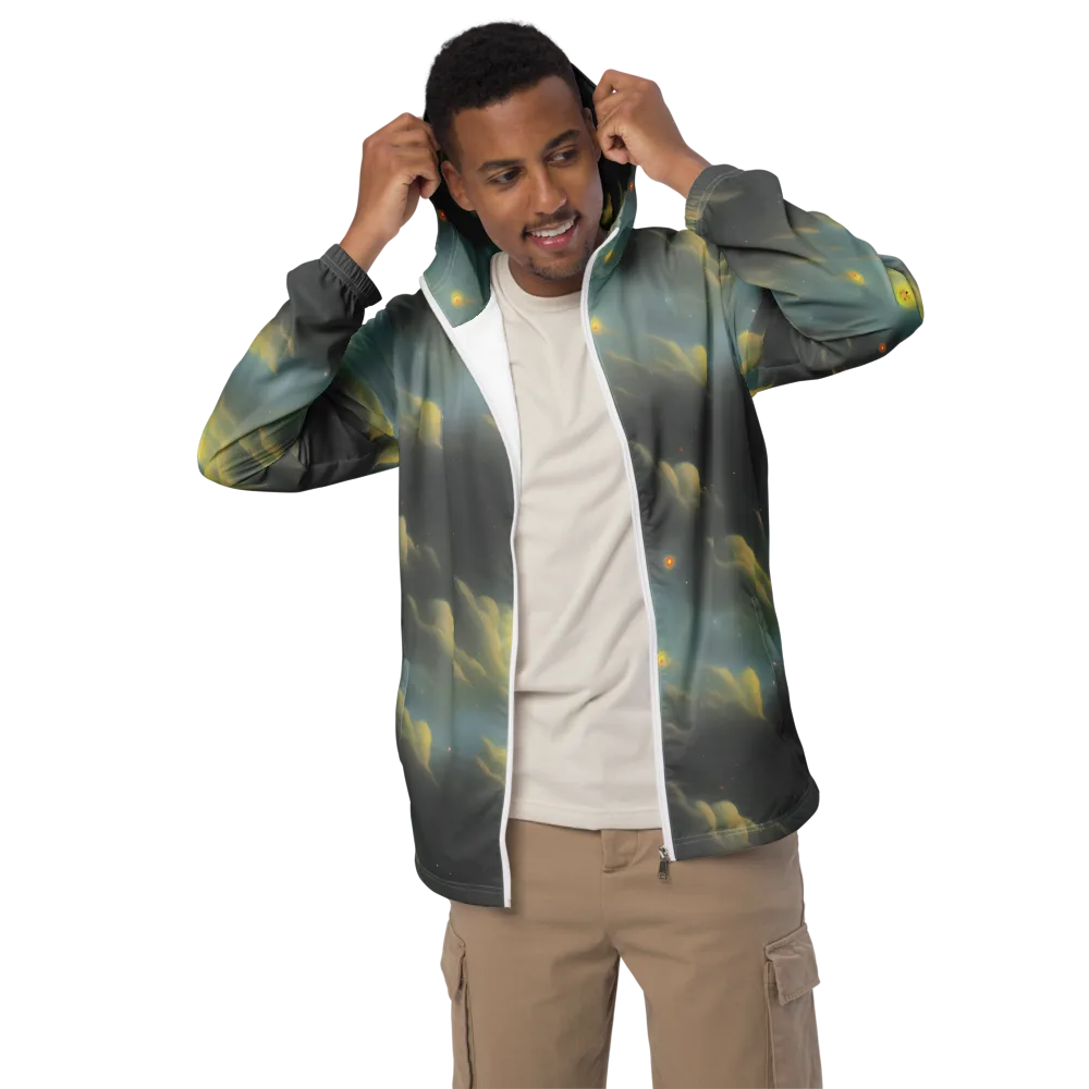 Dreamy Ascent on Men's Windbreaker — Front
