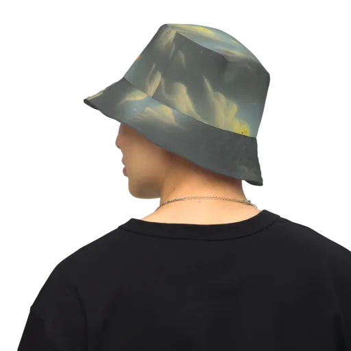 Dreamy Ascent on a Reversible Bucket Hat