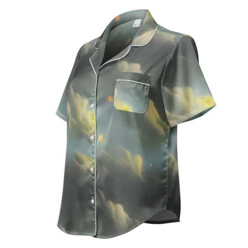 Dreamy Ascent on a Women's Short Sleeve Pajama Top