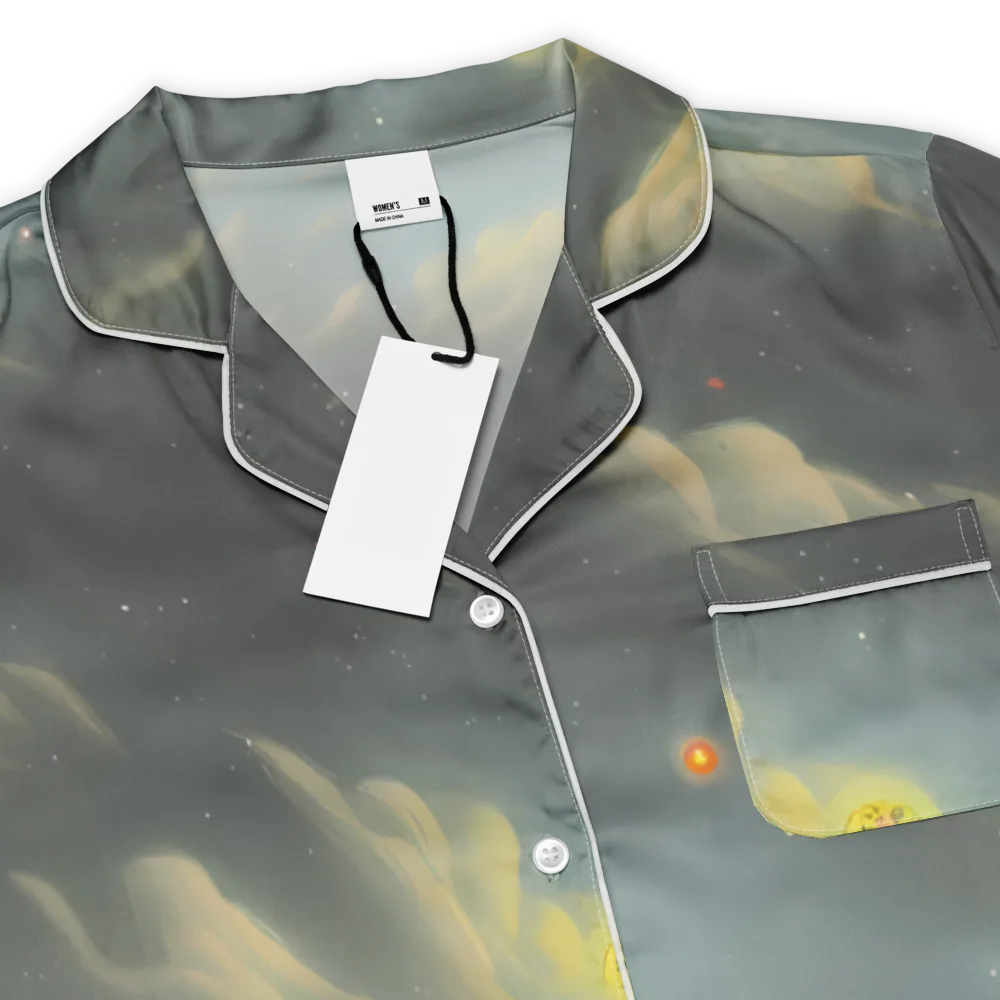 Dreamy Ascent on Women's Short Sleeve Pajama Top — Product details