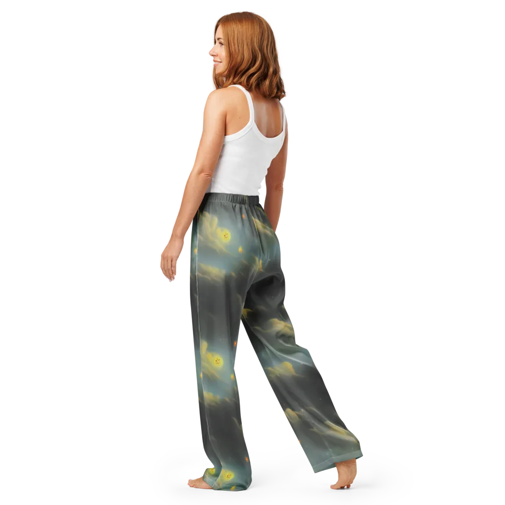 Dreamy Ascent on Women's Pajama Pants — Back