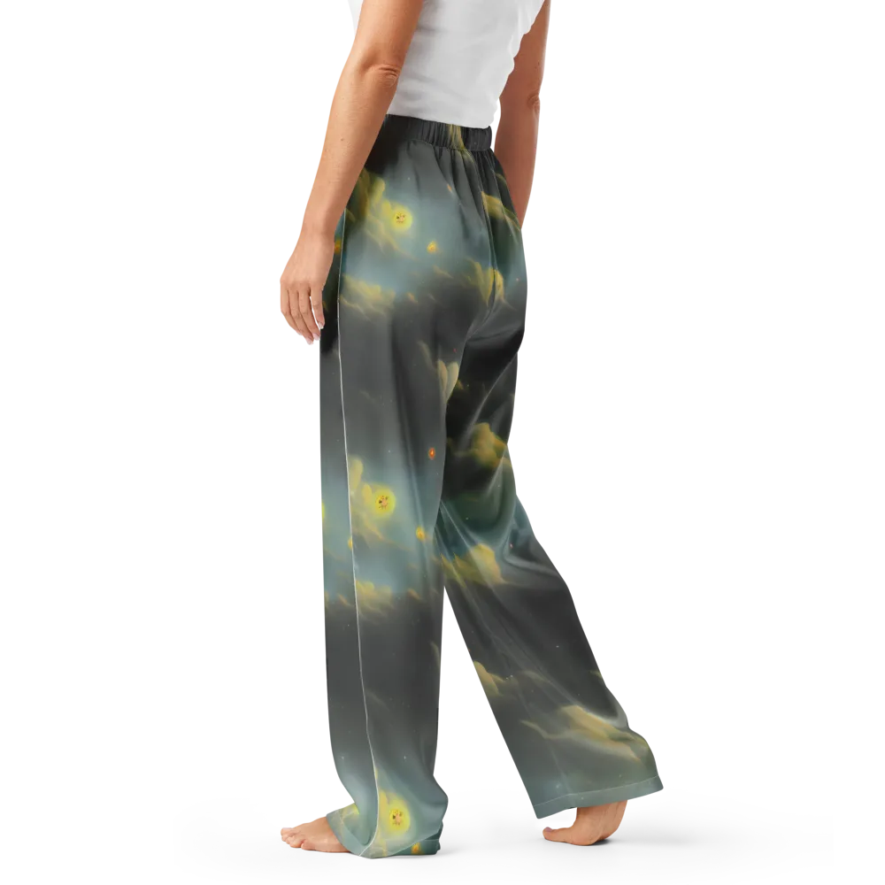 Dreamy Ascent on Women's Pajama Pants — Left