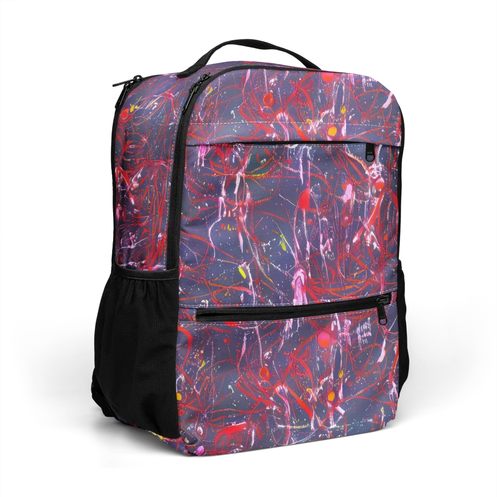Crimson Circuit on Utility Backpack — Right Front