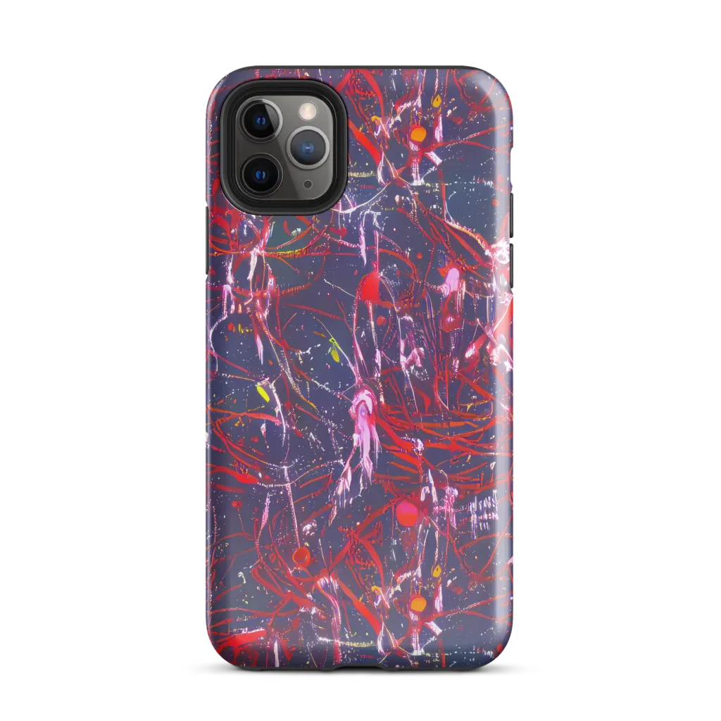 Crimson Circuit on Tough Case for iPhone® — Front