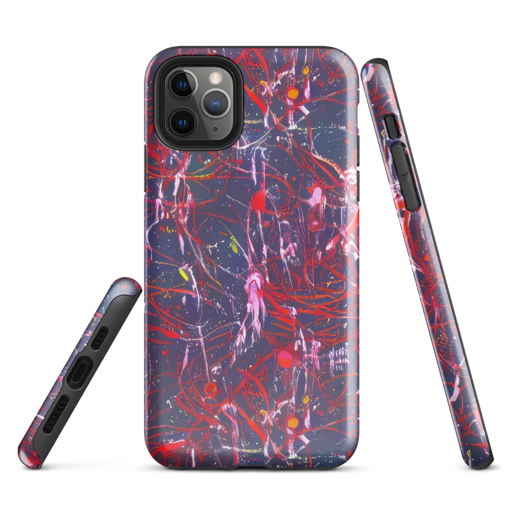Crimson Circuit on Tough Case for iPhone® — Front