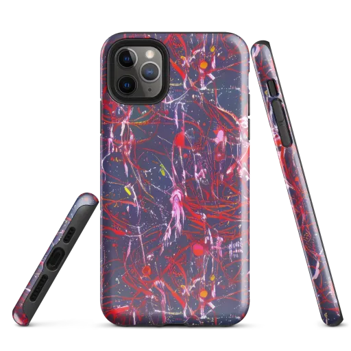 Crimson Circuit on a Tough Case for iPhone®
