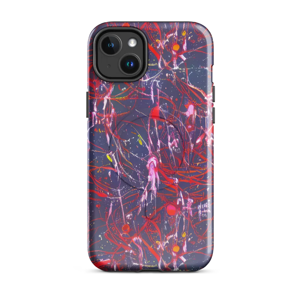 Crimson Circuit on MagSafe Tough Case for iPhone® — Front