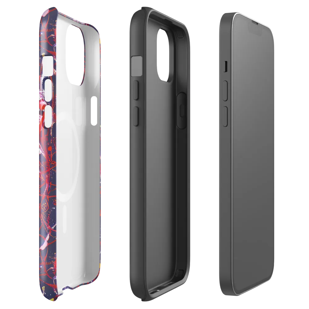Crimson Circuit on MagSafe Tough Case for iPhone® — Front