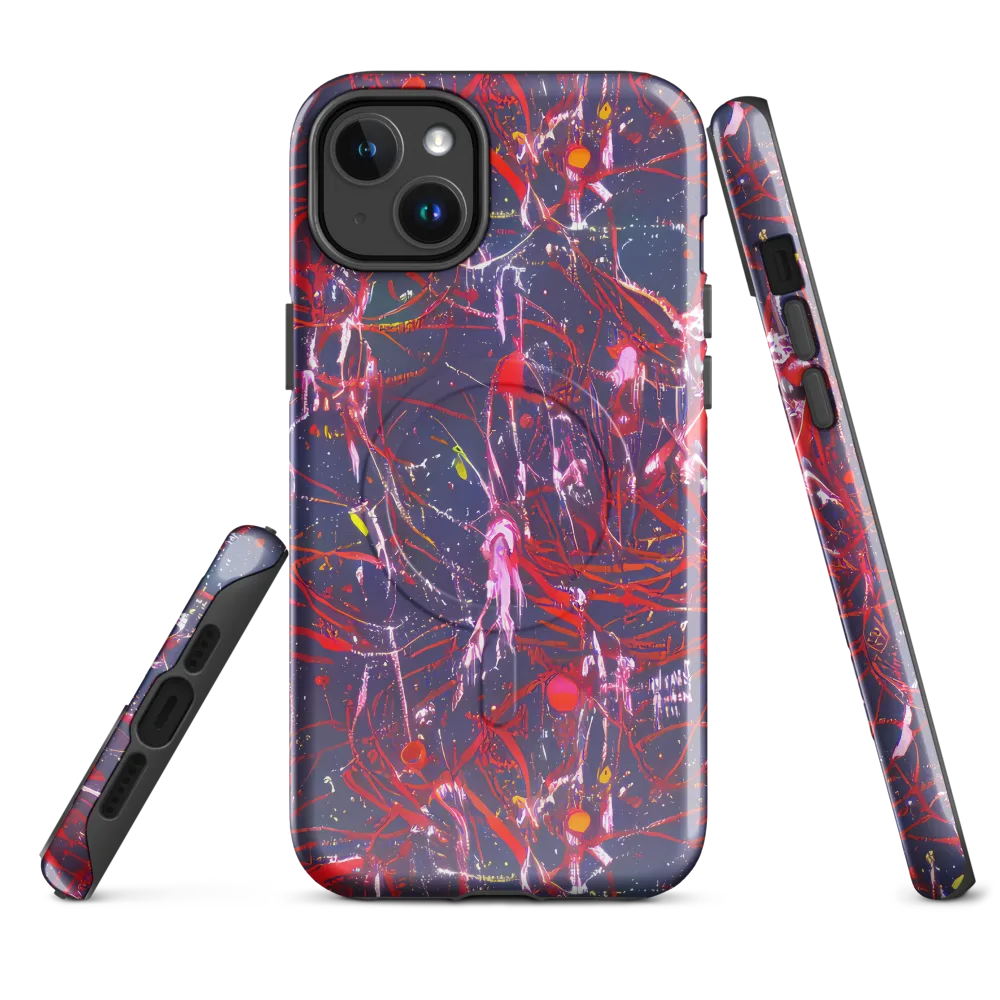 Crimson Circuit on MagSafe Tough Case for iPhone® — Front