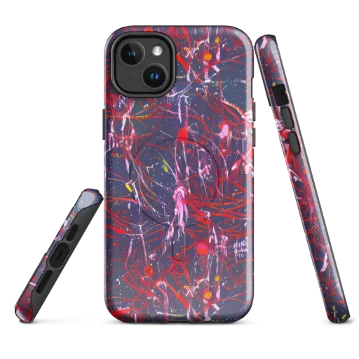Crimson Circuit on a MagSafe Tough Case for iPhone®