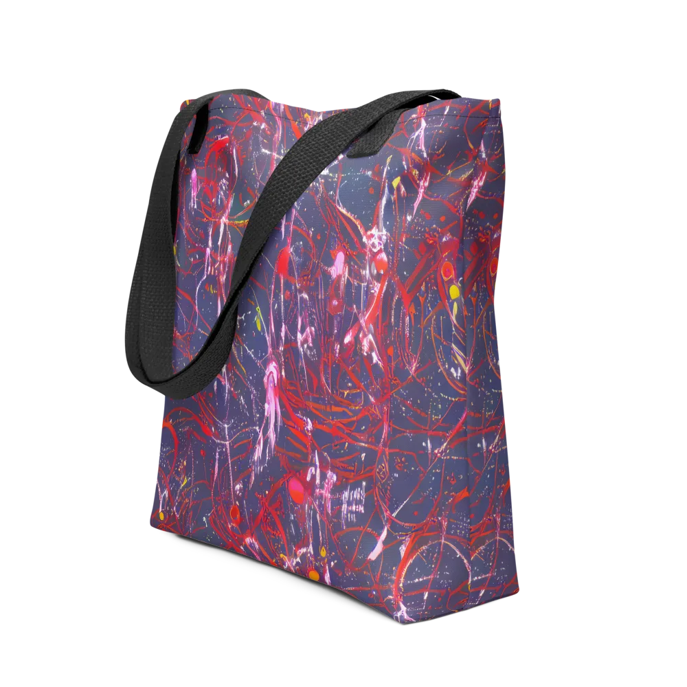 Crimson Circuit on Tote Bag — Front