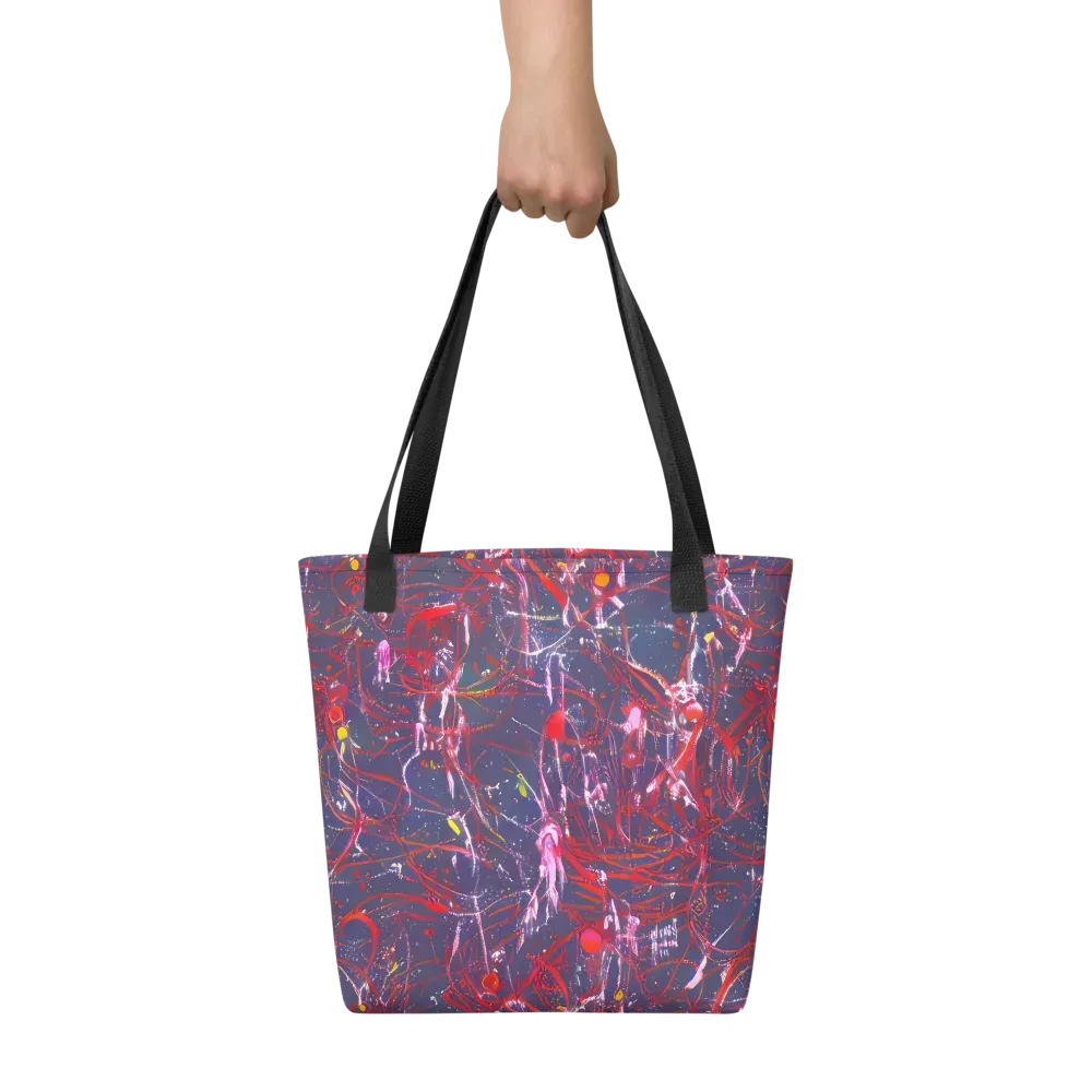 Crimson Circuit on Tote Bag — Front