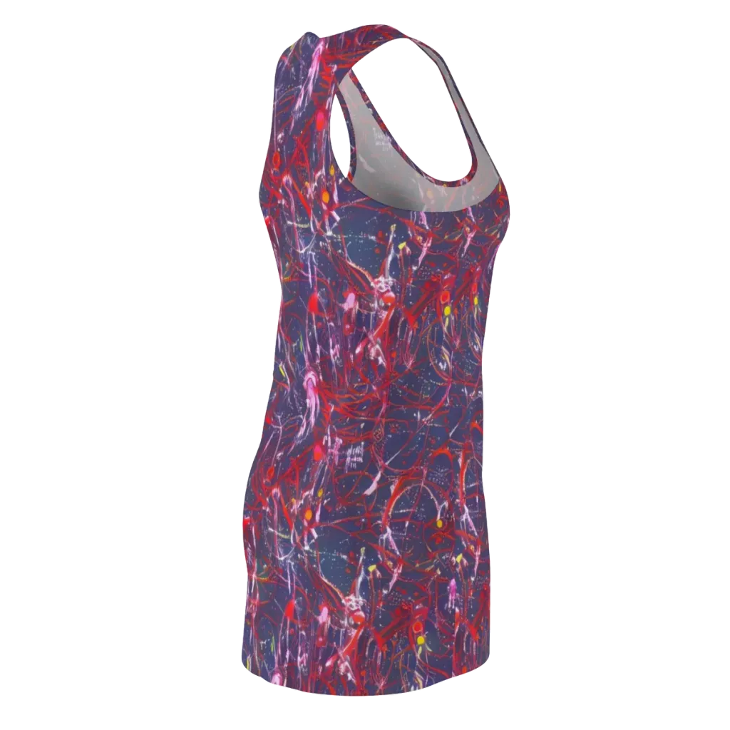 Crimson Circuit on Racerback Dress — Back Side