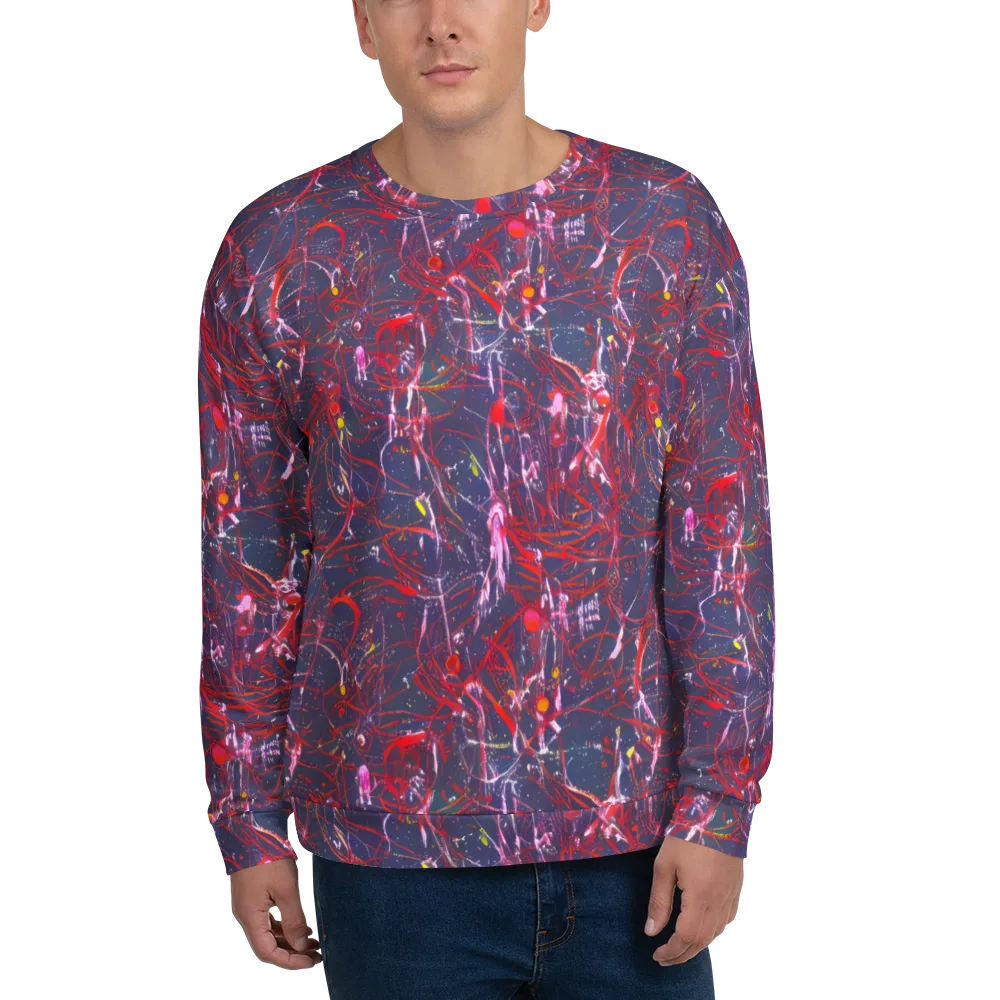 Crimson Circuit on Sweatshirt — Front