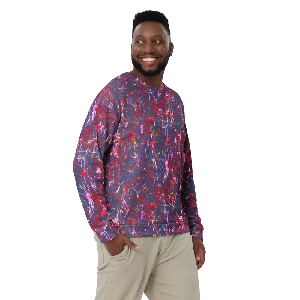 Crimson Circuit on Sweatshirt — Front