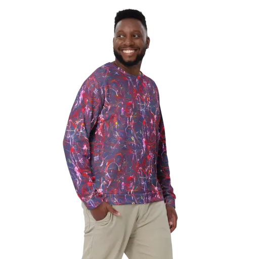 Crimson Circuit on a Sweatshirt