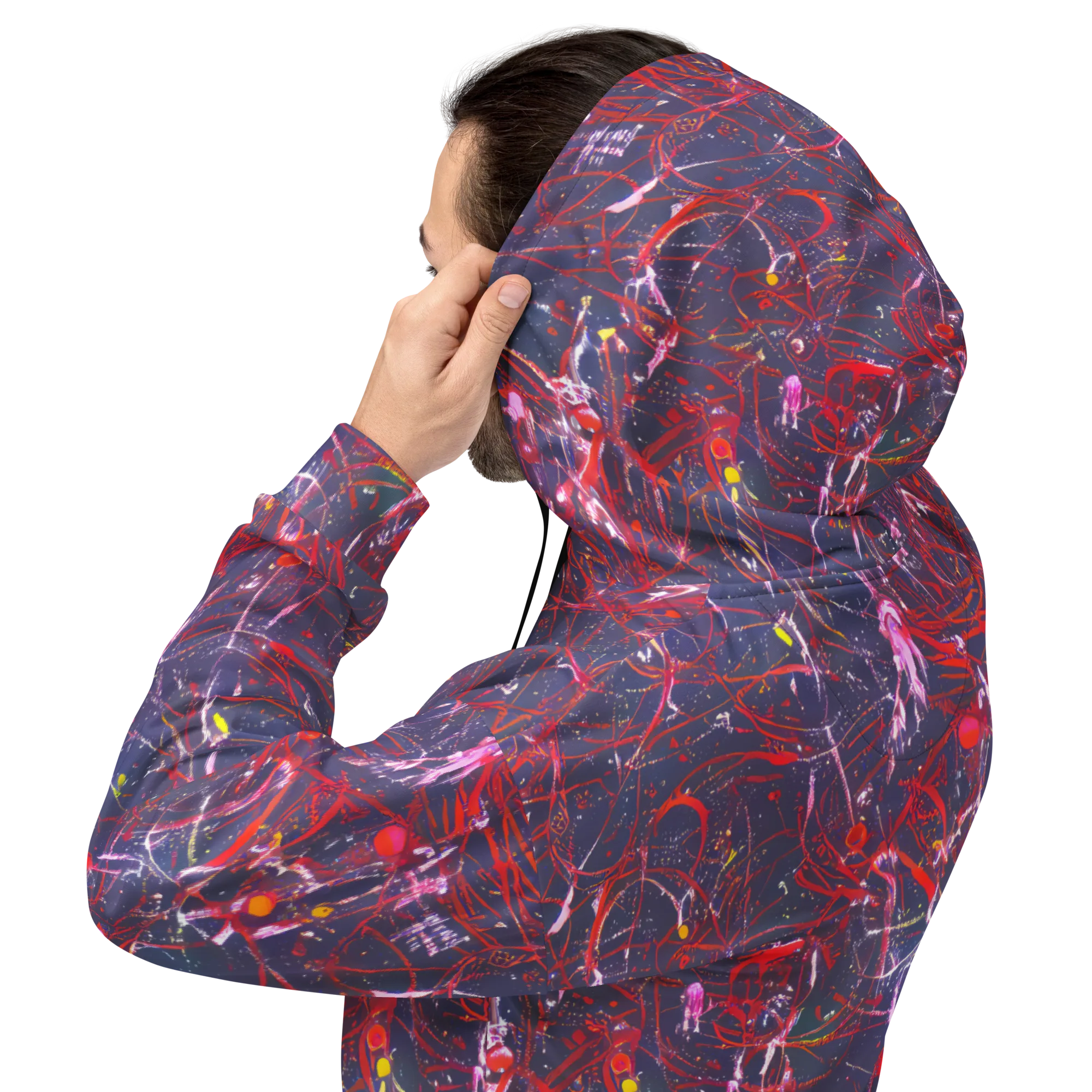 Crimson Circuit on Hoodie — Back