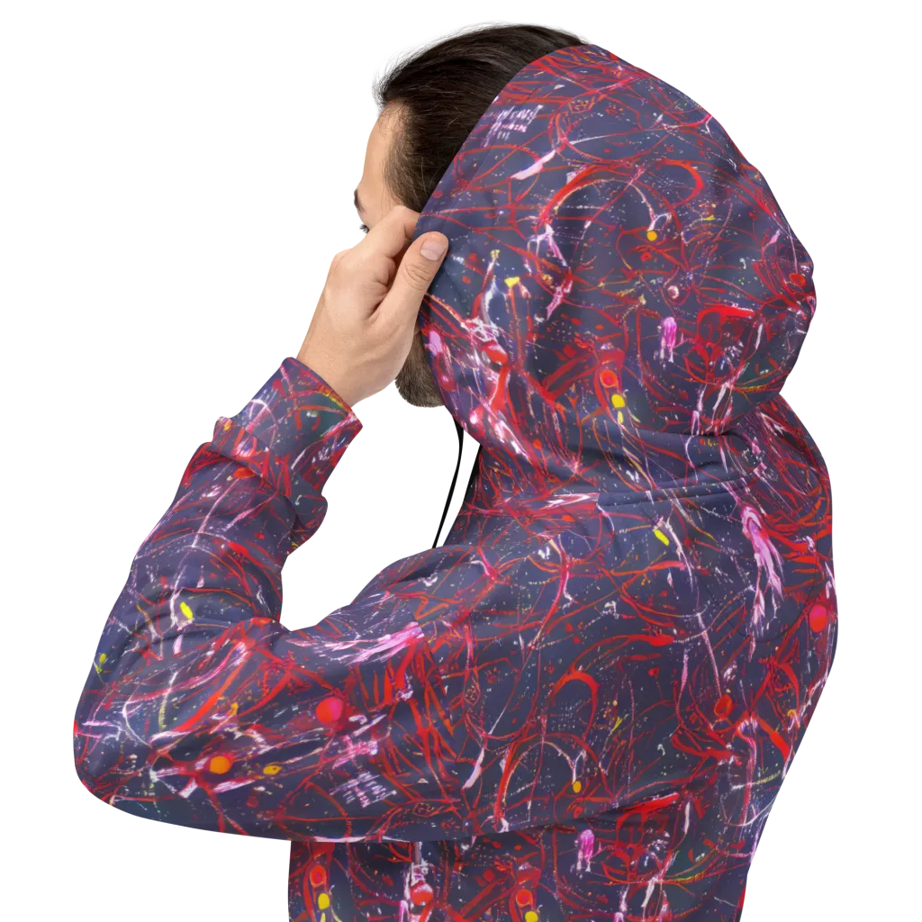 Crimson Circuit on Hoodie — Back