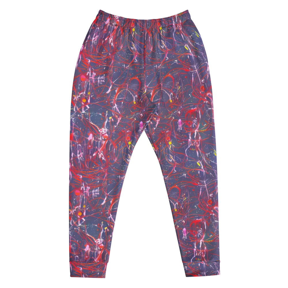Crimson Circuit on Men's Joggers — Front