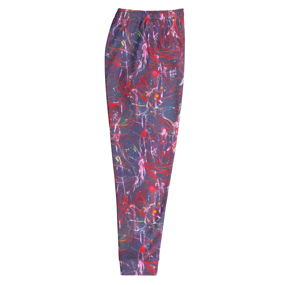 Crimson Circuit on Men's Joggers — Right