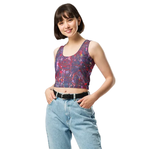 Crimson Circuit on a Crop Top