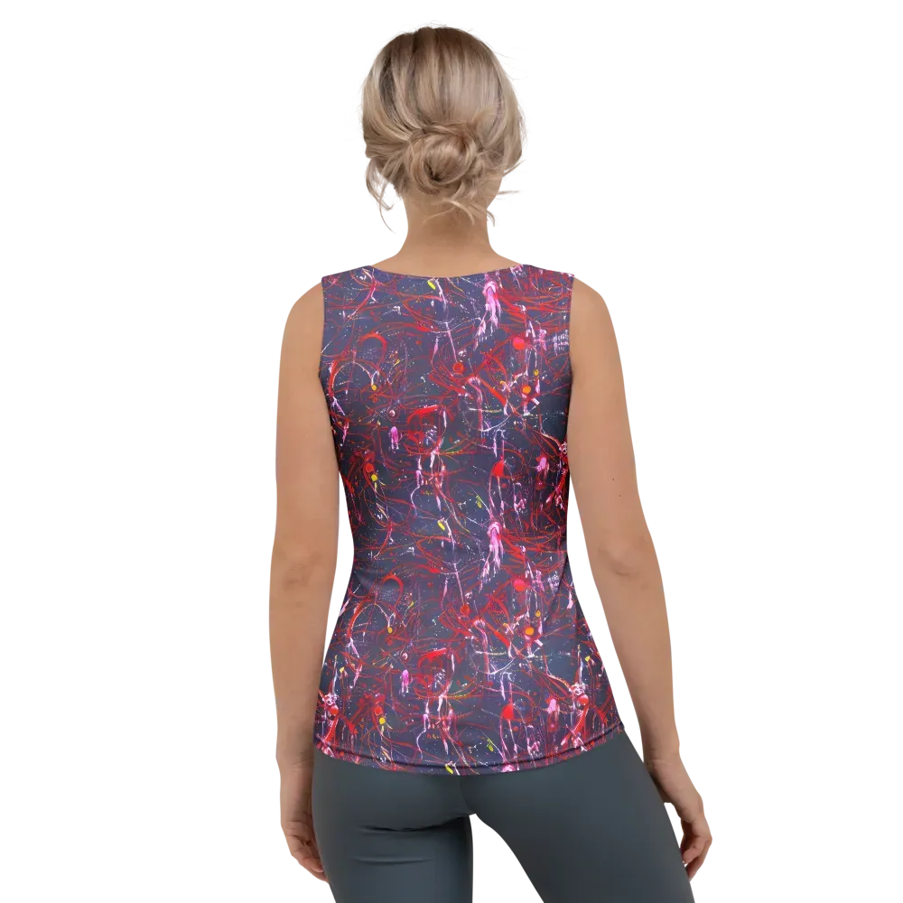Crimson Circuit on Women's Tank Top — Back