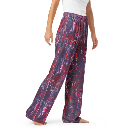 Crimson Circuit on a Women's Pajama Pants