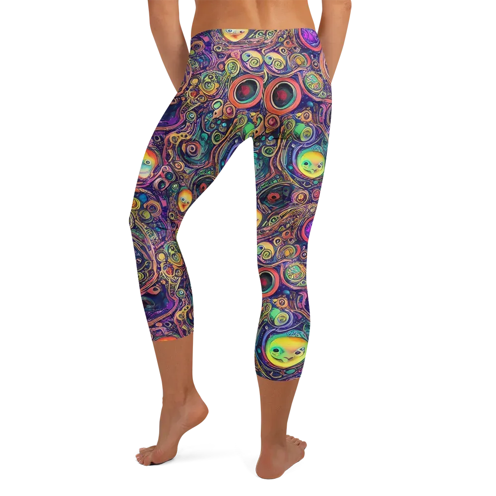 Jansson's Nebula on Capri Leggings — Back