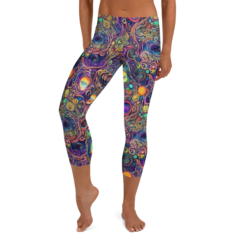 Jansson's Nebula on Capri Leggings — Front